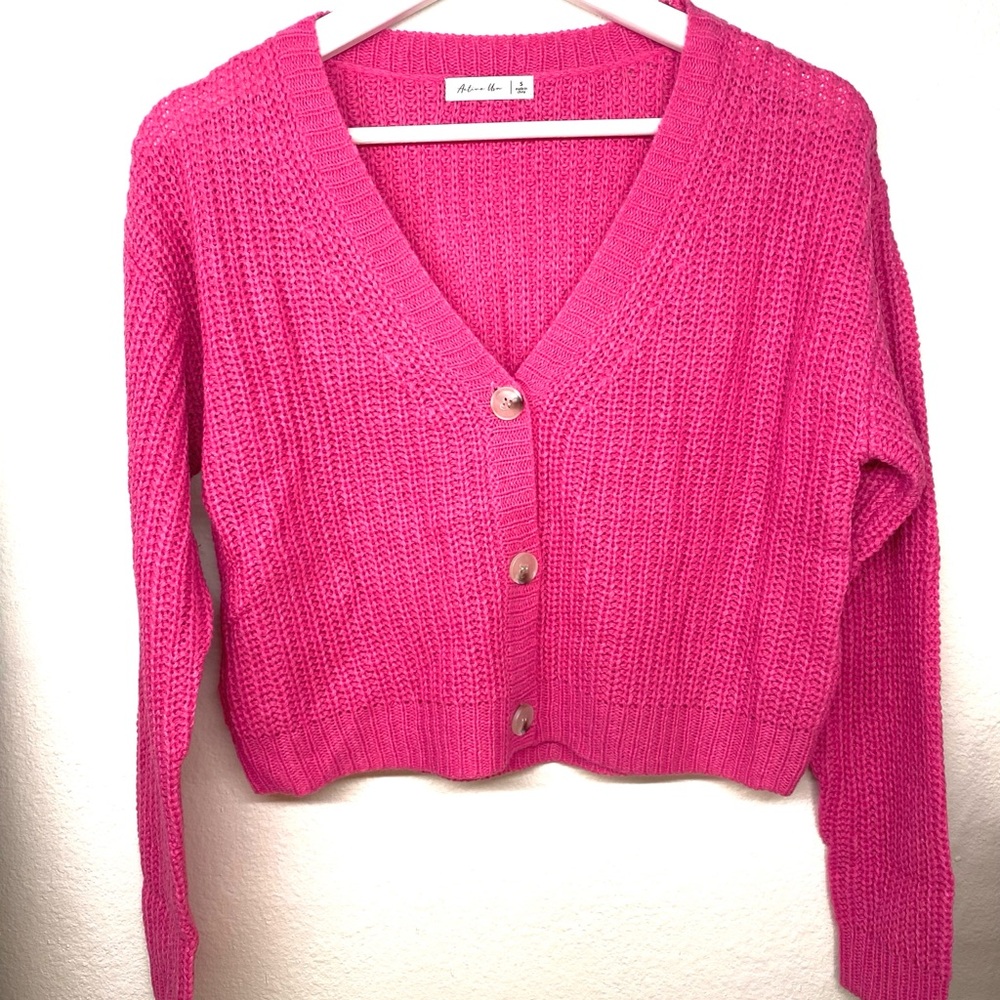 NWT Pink Cardigan Sweater